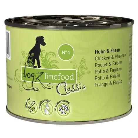 Karma dla psa DOGZ FINEFOOD Classic N.04 Kurczak i bażant 200g