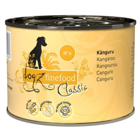 Karma dla psa DOGZ FINEFOOD Classic N.06 Kangur 200g Karma dla psa DOGZ FINEFOOD Classic N.06 Kangur 200g