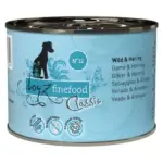 Karma dla psa DOGZ FINEFOOD Classic N.12 Dziczyzna i śledź 200g