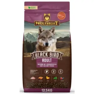 Karma dla psa WOLFSBLUT Black Bird adult indyk bataty 12.5kg