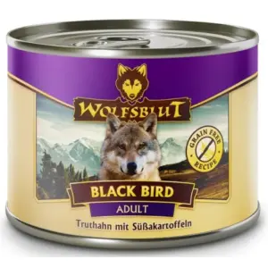 Karma dla psa WOLFSBLUT Black Bird indyk bataty 200g