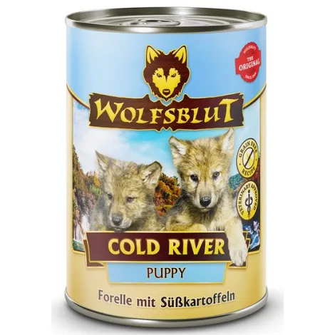 Karma dla psa WOLFSBLUT Cold River puppy pstrąg bataty 395g Karma dla psa WOLFSBLUT Cold River puppy pstrąg bataty 395g
