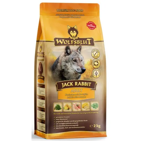 Karma dla psa WOLFSBLUT Jack Rabbit królik zając bataty 2kg Karma dla psa WOLFSBLUT Jack Rabbit królik zając bataty 2kg