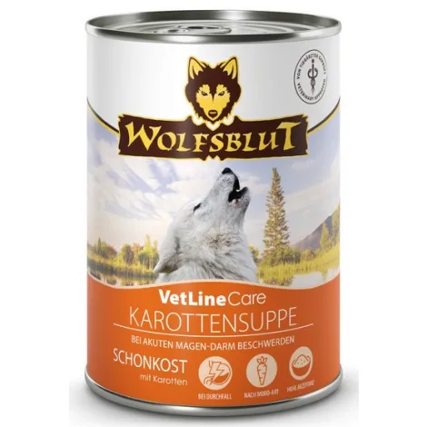 Karma dla psa WOLFSBLUT VetLine Care zupa marchewkowa 395g Karma dla psa WOLFSBLUT VetLine Care zupa marchewkowa 395g
