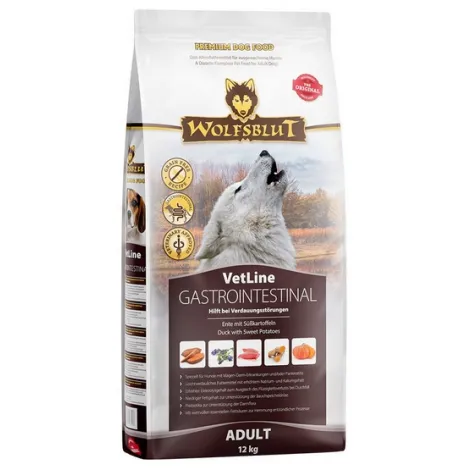 Karma dla psa WOLFSBLUT VetLine Gastrointestinal kaczka bataty 12kg