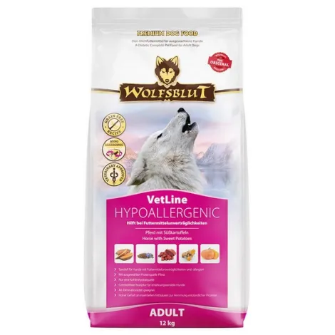Karma dla psa WOLFSBLUT VetLine Hypoallergenic konina bataty 12kg Karma dla psa WOLFSBLUT VetLine Hypoallergenic konina bataty 12kg