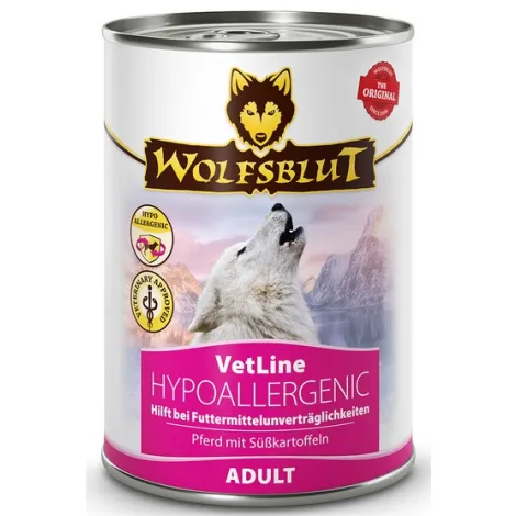 Karma dla psa WOLFSBLUT VetLine Hypoallergenic konina bataty 395g