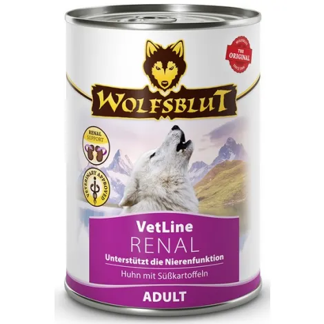 Karma dla psa WOLFSBLUT VetLine Renal kurczak bataty 395g