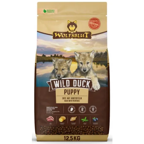 Karma dla psa WOLFSBLUT Wild Duck puppy kaczka bataty 12.5kg Karma dla psa WOLFSBLUT Wild Duck puppy kaczka bataty 12.5kg
