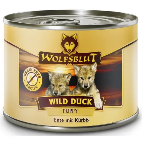 Karma dla psa WOLFSBLUT Wild Duck puppy kaczka bataty 200g Karma dla psa WOLFSBLUT Wild Duck puppy kaczka bataty 200g