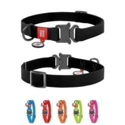 Obroża wodoodporna dla psa COLLAR z QR-paszportem XL czarna
