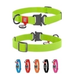 Obroża wodoodporna dla psa COLLAR z QR-paszportem XL jasnozielona
