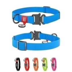 Obroża wodoodporna dla psa COLLAR z QR-paszportem XL niebieska