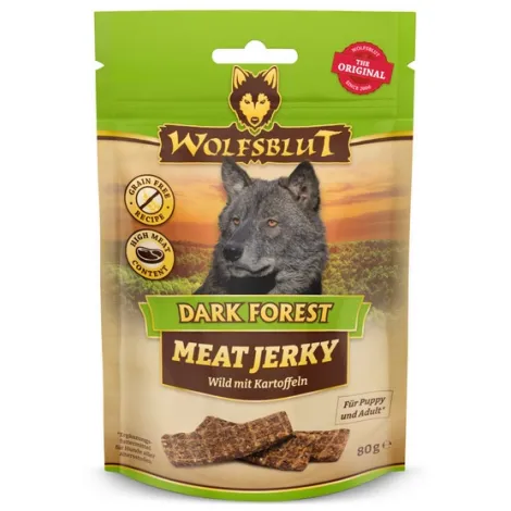Przysmaki dla psa WOLFSBLUT Meat Jerky Dark Forest 80g Przysmaki dla psa WOLFSBLUT Meat Jerky Dark Forest 80g
