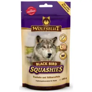 Przysmaki dla psa WOLFSBLUT Squashies Black Bird indyk bataty 100g
