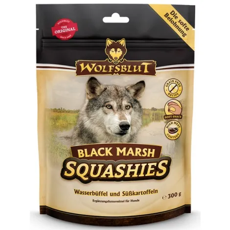Przysmaki dla psa WOLFSBLUT Squashies Black Marsh bawół indyjski bataty 300g