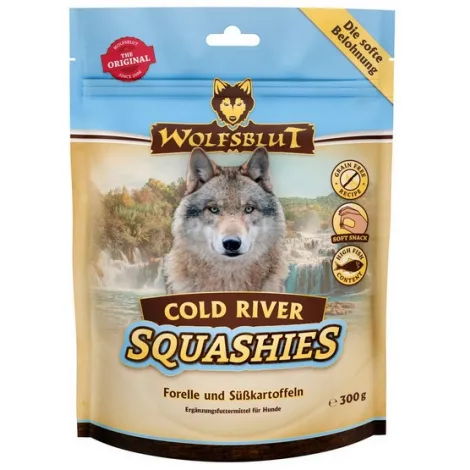 Przysmaki dla psa WOLFSBLUT Squashies Cold River pstrąg bataty 300g