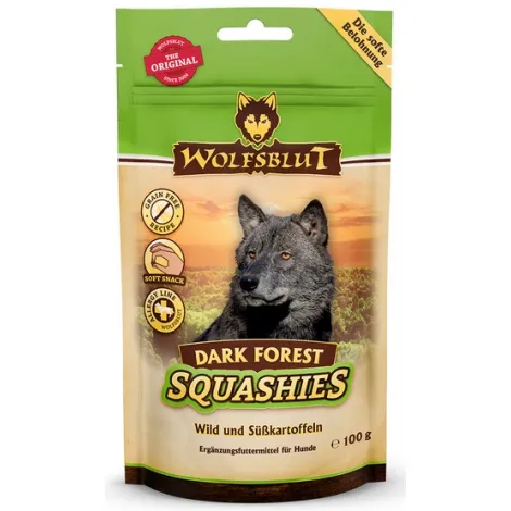 Przysmaki dla psa WOLFSBLUT Squashies Dark Forest dziczyzna bataty 100g Przysmaki dla psa WOLFSBLUT Squashies Dark Forest dziczyzna bataty 100g