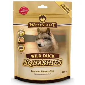 Przysmaki dla psa WOLFSBLUT Squashies Wild Duck kaczka bataty 300g