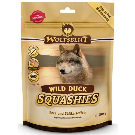Przysmaki dla psa WOLFSBLUT Squashies Wild Duck kaczka bataty 300g