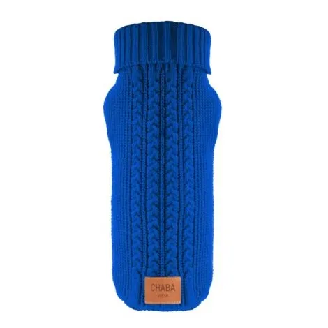 Ubranie dla psa CHABA sweterek z golfem S 26cm chabrowy