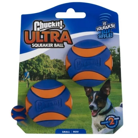 Zabawka dla psa CHUCKIT! Ultra Squeaker Ball Small 2pak