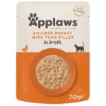 Karma dla kota APPLAWS kurczak tuńczyk w rosole 70g