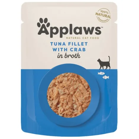Karma dla kota APPLAWS tuńczyk krab w rosole 70g Karma dla kota APPLAWS tuńczyk krab w rosole 70g