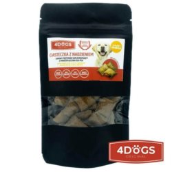 Przysmaki dla psa 4DOGS ciasteczka z porożem skóra/sierść 60g