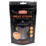 Przysmaki dla psa 4DOGS paski wołowina/poroże 100g