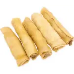 Przysmaki dla psa 4DOGS skóra jagnięca rollo 15cm 5szt