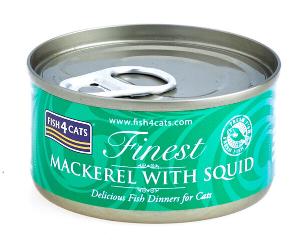 Karma dla kota FISH4CATS makrela kałamarnica 70g Karma dla kota FISH4CATS makrela kałamarnica 70g