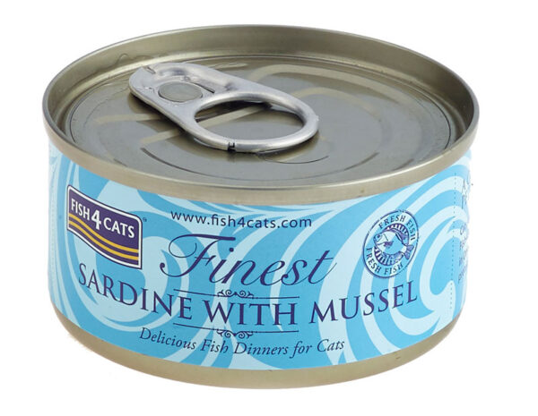 Karma dla kota FISH4CATS sardynka omułek zielonowargowy 70g