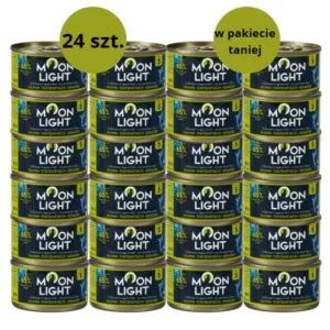 Karma dla kota MOONLIGHT DINNER kurczak kałamarnica marchew dynia 24x80g