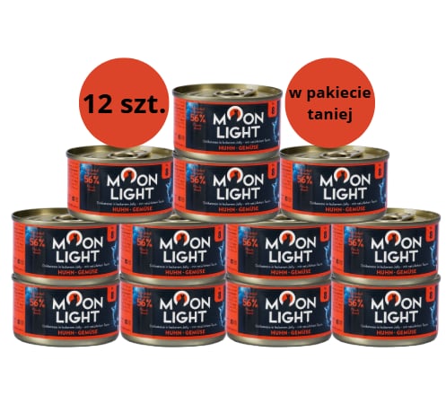 Karma dla kota MOONLIGHT DINNER kurczak warzywa w galarecie 12x80g