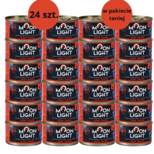 Karma dla kota MOONLIGHT DINNER kurczak warzywa w galarecie 24x80g