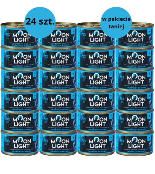 Karma dla kota MOONLIGHT DINNER tuńczyk krewetki 24x80g Karma dla kota MOONLIGHT DINNER tuńczyk krewetki 24x80g