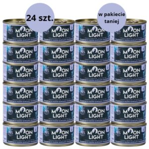 Karma dla kota MOONLIGHT DINNER tuńczyk kurczak krewetki kałamarnica 24x80g