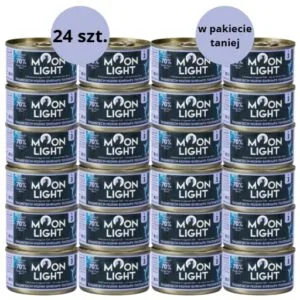 Karma dla kota MOONLIGHT DINNER tuńczyk kurczak krewetki kałamarnica 24x80g