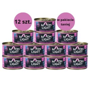 Karma dla kota MOONLIGHT DINNER tuńczyk kurczak krewetki w galarecie 12x80g