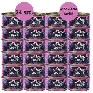 Karma dla kota MOONLIGHT DINNER tuńczyk kurczak krewetki w galarecie 24x80g