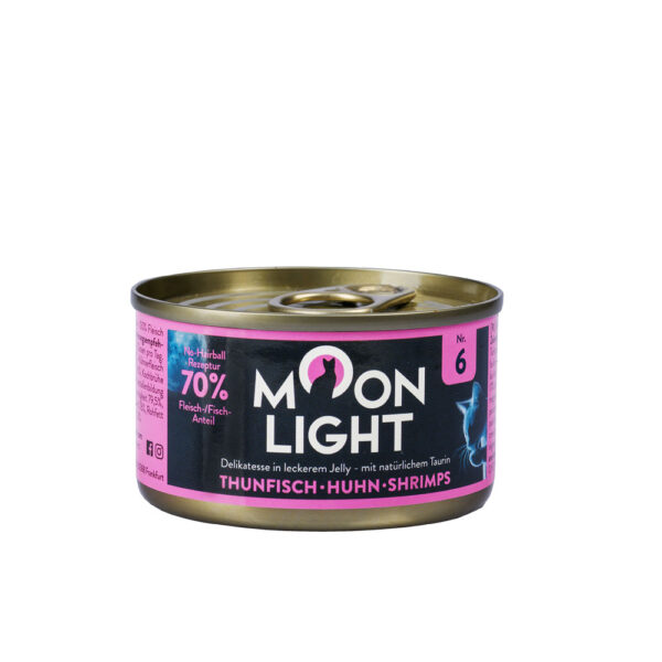 Karma dla kota MOONLIGHT DINNER tuńczyk kurczak krewetki w galarecie 80g