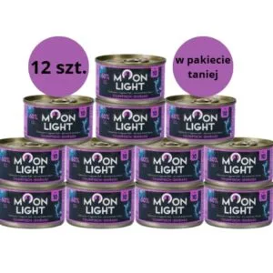 Karma dla kota MOONLIGHT DINNER tuńczyk shirasu 12x80g