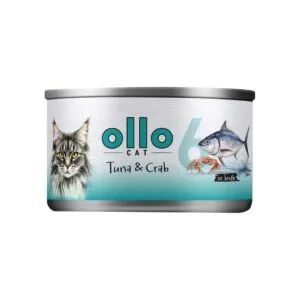Karma dla kota OLLO tuńczyk krab w bulionie 70g