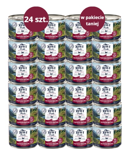 Karma dla kota ZIWI PEAK dziczyzna 24x185g