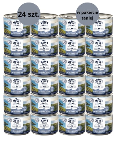 Karma dla kota ZIWI PEAK makrela 24x185g Karma dla kota ZIWI PEAK makrela 24x185g
