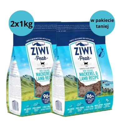 Karma dla kota ZIWI PEAK makrela jagnięcina 2x1kg Karma dla kota ZIWI PEAK makrela jagnięcina 2x1kg