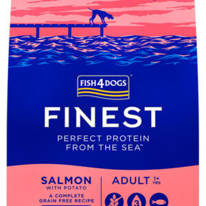 Karma dla psa FISH4DOGS finest adult mini łosoś 1.5kg