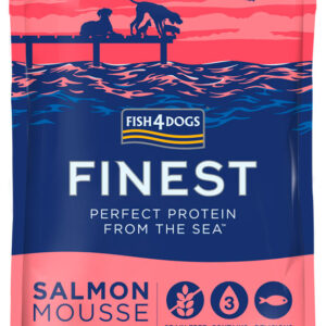 Karma dla psa FISH4DOGS finest mus z łososia 100g