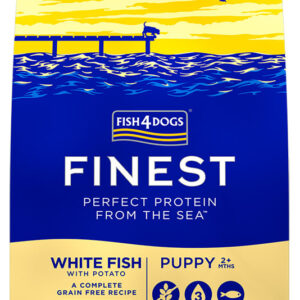 Karma dla psa FISH4DOGS finest puppy mini biała ryba 12kg (6+6)